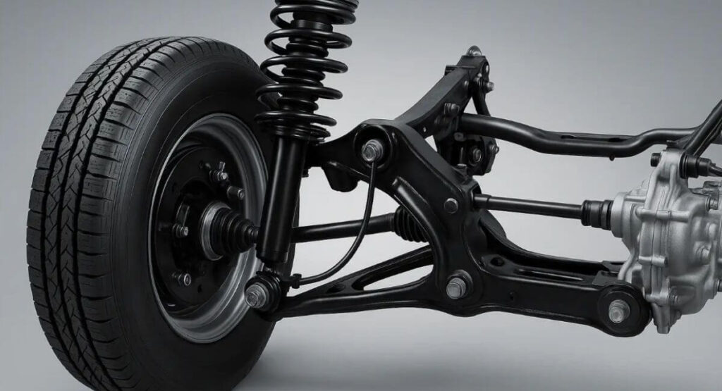 partes del sistema de suspensión de una camioneta